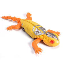 (yellow) HEX BOTS RC Wall Crawler Gecko 2.4G LED 3Gear 360 Rotation Wall Drift For Prank Toys Games