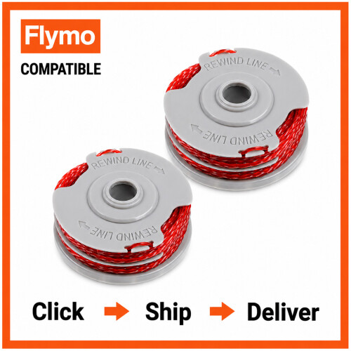 Flymo 2 Premium Quality Double Autofeed Spool & Line For Flymo Strimmers & Trimmers 1