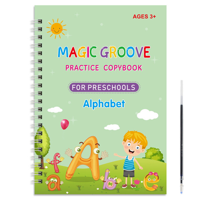 Magic Pem (alphabet) Reusable Magic Copybook Drawing Toys for Children Montessori ...