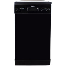 electriQ Freestanding Slimline45cm Dishwasher 10 Place Quick Wash - Black