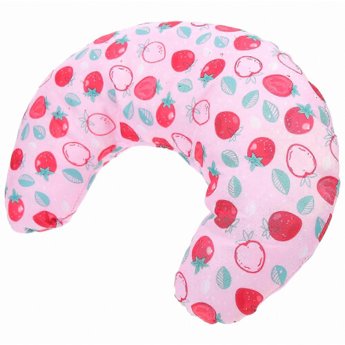 Cat Sleeping Pillow Comfortable Pet Neck Pillow Pink Cloth Material
