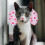 Cat Sleeping Pillow Comfortable Pet Neck Pillow Pink Cloth Material 5