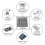 WS2812B Addressable RGB LED Matrix 256 Pixels DC5V Flexible Display Board for WLED SP802E 2