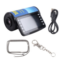 1080P Digital CCD Camera Video Recorder Vintage Film Camera Keychain Thumb Camera for Kid Teens