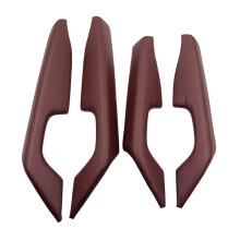 4pcs/Set PU Leather Front Rear Door Armrest Cover Handle Panel for  Hilux Vigo Armrest Handle Base Plate Lid LHD