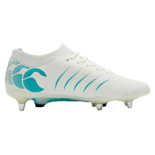 (6.5 UK, White/Green) Canterbury Mens Phoenix 2.0 Elite Soft Ground Rugby Boots