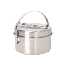Mountain Warehouse Stainless Steel Camping Family Cookware Set