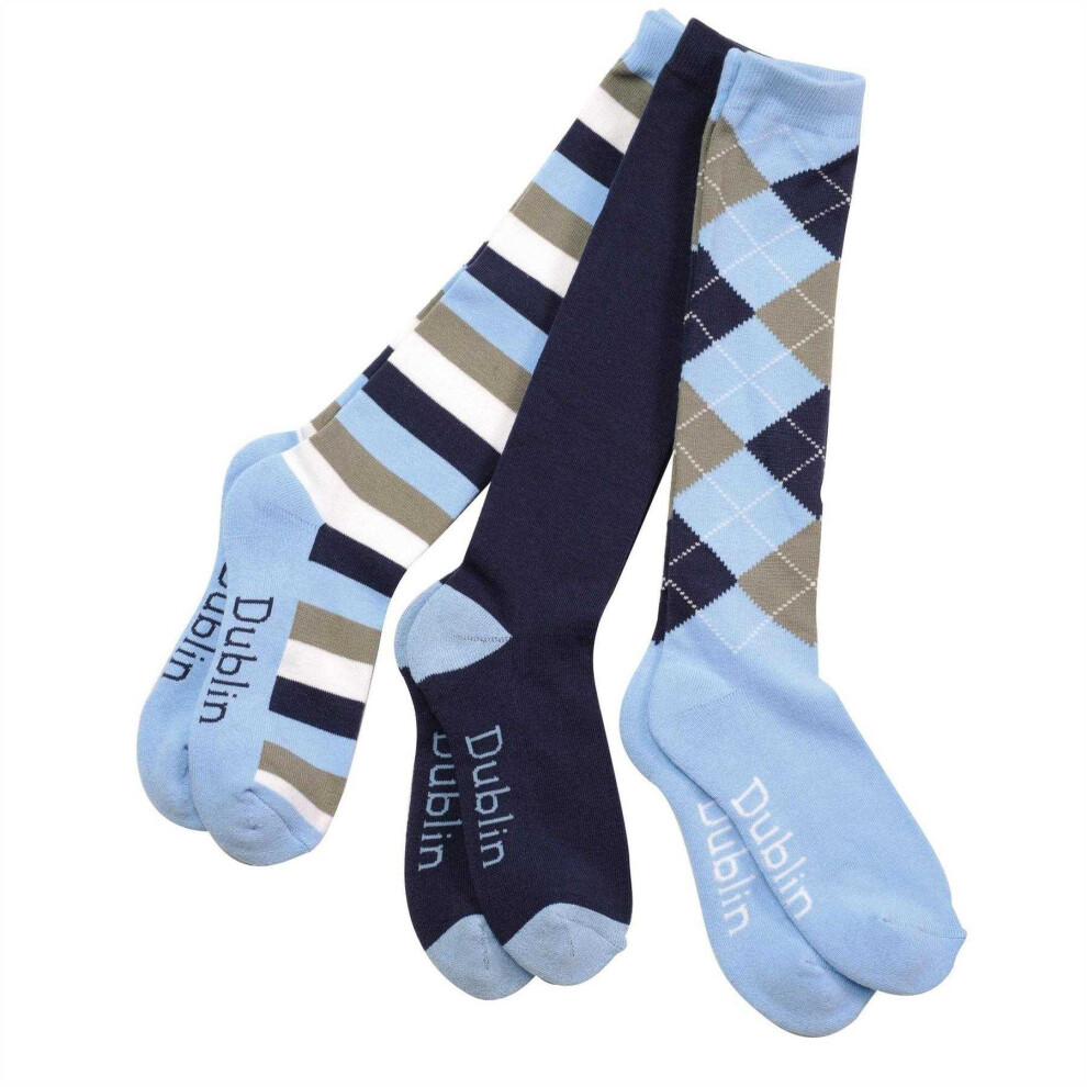 Dublin Unisex Adult Knee High Socks (Pack Of 3)