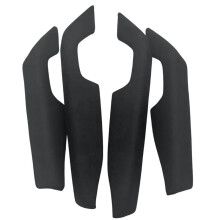 New Black Cloth Door Armrest Cover Panel Kit for  Hilux Vigo Front Rear Door Arm Rest Handle Base Plate Lid LHD