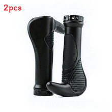(Black)Manopole Manubrio Ciclismo Con Sistema Di Bloccaggio E Materiale Gomma Montagna Per