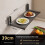 (Gray 48cm)Wall Mount Kitchen Organizer With Foldable Shelves And Hooks For Home Storage 6