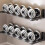 (Gray 48cm)Wall Mount Kitchen Organizer With Foldable Shelves And Hooks For Home Storage 9