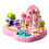 (Blue)Castillo magnético para niños casa de muñecas juguete con construcción de plástico para sala de juegos infantil 7