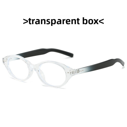(Clear)GM transparente Katzenbrille mit Blaulichtfilter leichtes PC-Gestell ideal