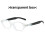(Clear)Gm Transparent Cat Eye Glasses With Blue Light Filter Lightweight Pc Frame Ideal 1