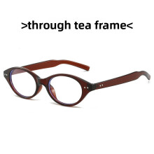 (Transparent Red)GM transparente Katzenbrille mit Blaulichtfilter leichtes Stück ideales Gestell