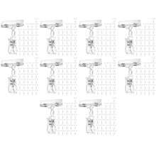 300 Clips para Carteles Portaetiquetas, Clips Giratorios de Plástico Transparente para Carteles, Clip para Exhibición de Carteles de Mercancía,