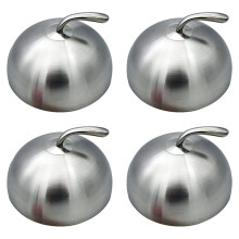 4 Uds 24Cm Cubierta de Filete de Acero Inoxidable Teppanyaki Dome Tapa de Plato Hogar Redondo una Prueba de Aceite Comida Cubierta de Comida Cocina