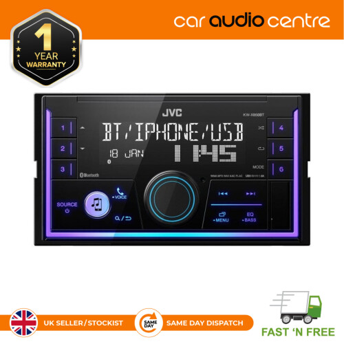 JVC JVC KW-X850BT - Digital Media Receiver Bluetooth USB iPhone Android Car Stereo