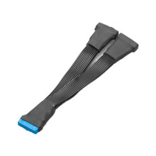 3X Motherboard USB 3.0 19PIN Header 1To2 Splitter Cable 19Pin 20Pin Internal Extension Header Adapter Cable 15cm
