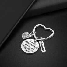 2X Teacher Appreciation Gifts Teacher Gifts for Women Teacher Keychain Christmas Gifts Valentine's Day Gifts for Teacher