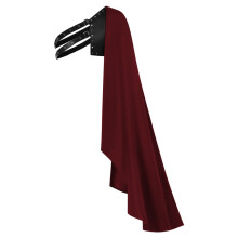 (Burgundy)Western Fantasy Cloak Capes Cosplay Accessory For Themed Parties And Festivals