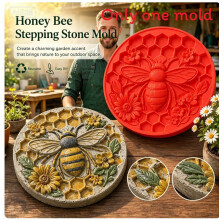 (Bee )Garden Stepping Stone Mold With Butterfly Bee Pumpkin Design For Projects Craft
