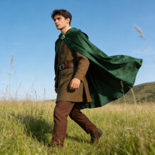 (L)The Lord Of The Rings Frodo Baggins Cosplay Costume For Role Play Events Party Halloween