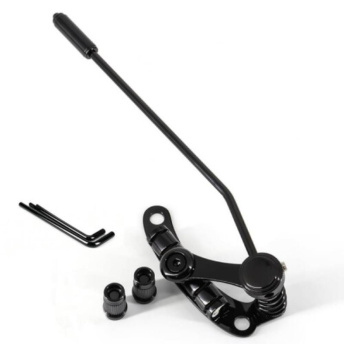 (Black)Componente Modifica Chitarra Lega Zinco Jazz Tremolo Bridge per Musicisti