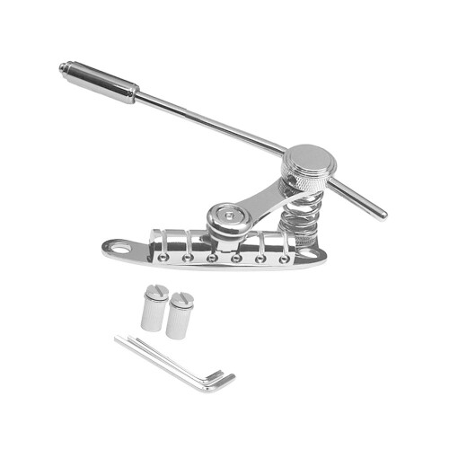 (Silver)Componente Modifica Chitarra Lega Zinco Jazz Tremolo Bridge per Musicisti 1