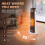 Homcom HOMCOM Portable Space Heater with Realistic Flame Effect, 2000W Ceramic 4
