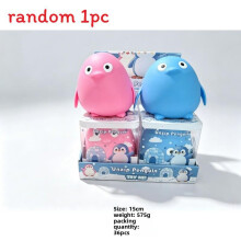 (Penguin)Boule anti-stress gâteau squishy rebond lent Highland pour bureau et maison