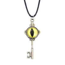 (B) Owl House The Vintage Eye Key Design Alloy Pendant Necklace For Fans Anime