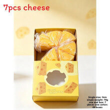 (Cheese)Highland Cattle Slow Rebound Squishy Cake Stress Ball For Office And Home Use