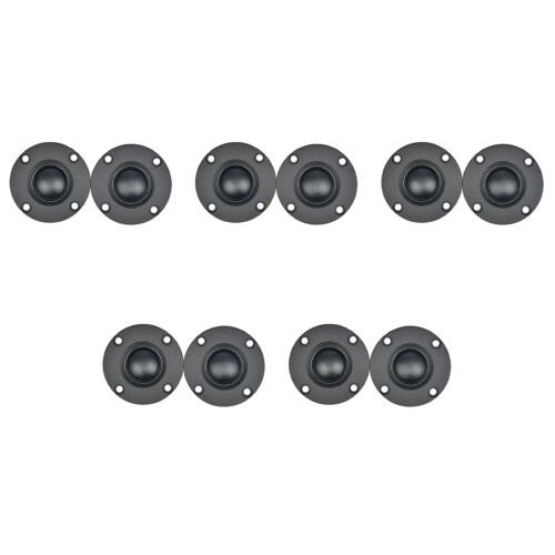 10Pcs 6Ω 30W Black Silk Film Soft Dome Tweeter Speaker Unit 1