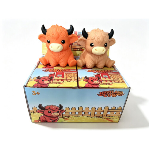 (Cloud)Highland Cattle Slow Rebound Squishy Cake Stress Ball For Office And Home Use 1