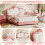 HOMAIRE 4ft6 Pink White PU Upholstered Bed Frame 5