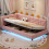 HOMAIRE Pink Boucle Side Storage Bed 3ft 4