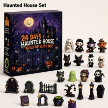 (Style A)Halloween Surprise Advent Calendar Blind Box Countdown For Home Party Celebrations