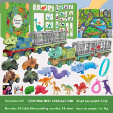 (Style A)Dinosaur Surprise Advent Calendar Blind Box Countdown For Educational And Entertainment Use