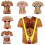 (Style E,M)Three Point Strap Bikini Pattern Parody Printed T Shirt For Both Men Women And 8