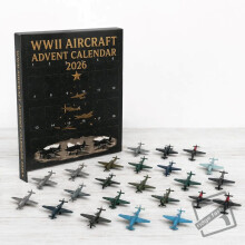 (War Plane)Aircraft Advent Calendar With 24 Aviation Pieces For Holiday Decor And Ideas Gift