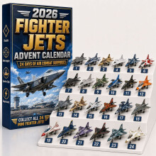 (Fighter Jet)Aircraft Advent Calendar With 24 Aviation Pieces For Holiday Decor And Ideas Gift
