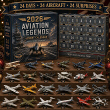 (Aviation Legend)Aircraft Advent Calendar With 24 Aviation Pieces For Holiday Decor And Ideas Gift
