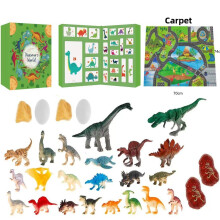 (Style D)Dinosaurio Sorpresa Calendario de Adviento Caja Ciega Cuenta Regresiva para Uso Educativo y de Entretenimiento