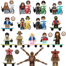 (16pcsB) Stranger Things Inspired Building Blocks Set, 16 Mini Figures Micro Bricks Toy Gift, G0186