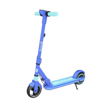 (Blue) Electric Scooter For Kids 24V 2.5Ah 130W Top Speed 14KM/H Motor Front 6.5 Rear 5.5 Inch Electric Scooter 5-8KM Mileage Max Load 70Kg
