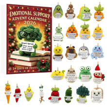 (Color B)Support Advent Calendar Acrylic Supporter Tokens Emotional Quotes Holiday Gifts