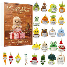 (Color D)Support Advent Calendar Acrylic Supporter Tokens Emotional Quotes Holiday Gifts