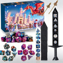 (Style C )Dungeons And Dragons Advent Calendar Blind Box Countdown With Random Polyhedral Dice For Fans And Enthusiasts